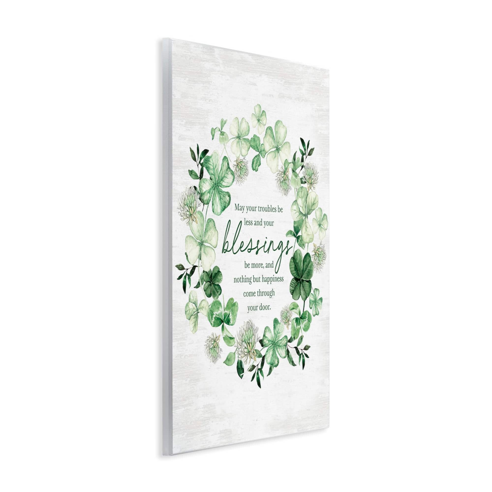Stupell Industries Irish Proverb Wreath Wall Plaque Art